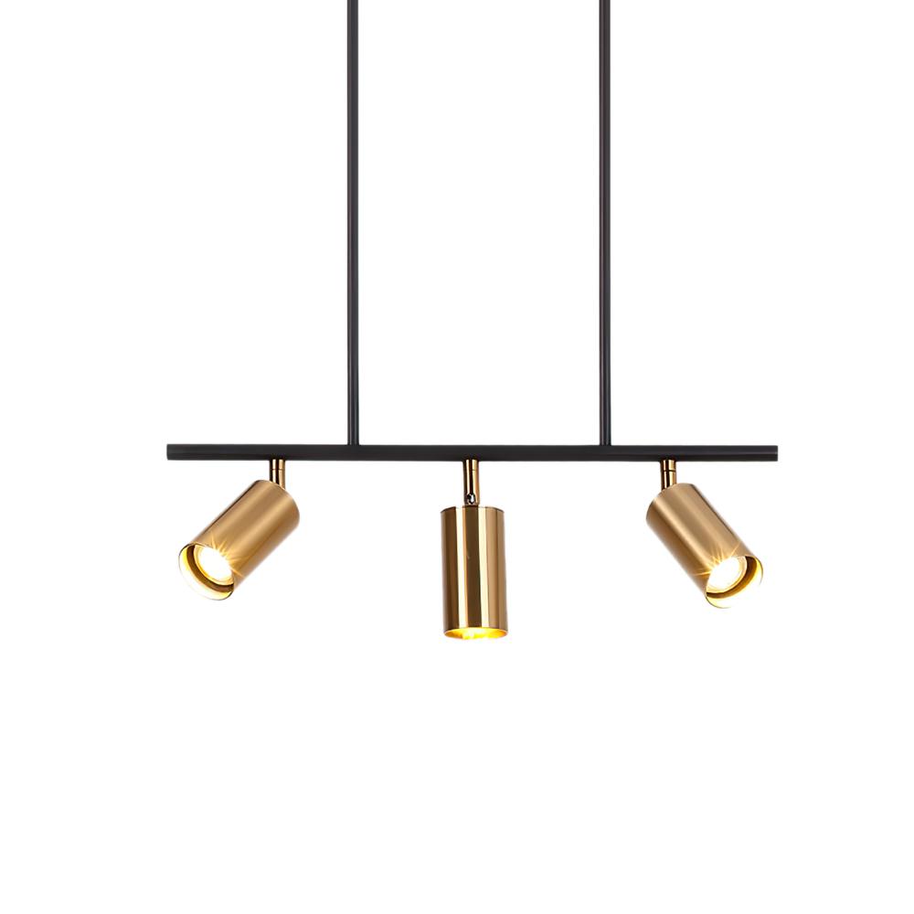 Polis Linear Metal Pendant Track Lighting - Lamp Copper