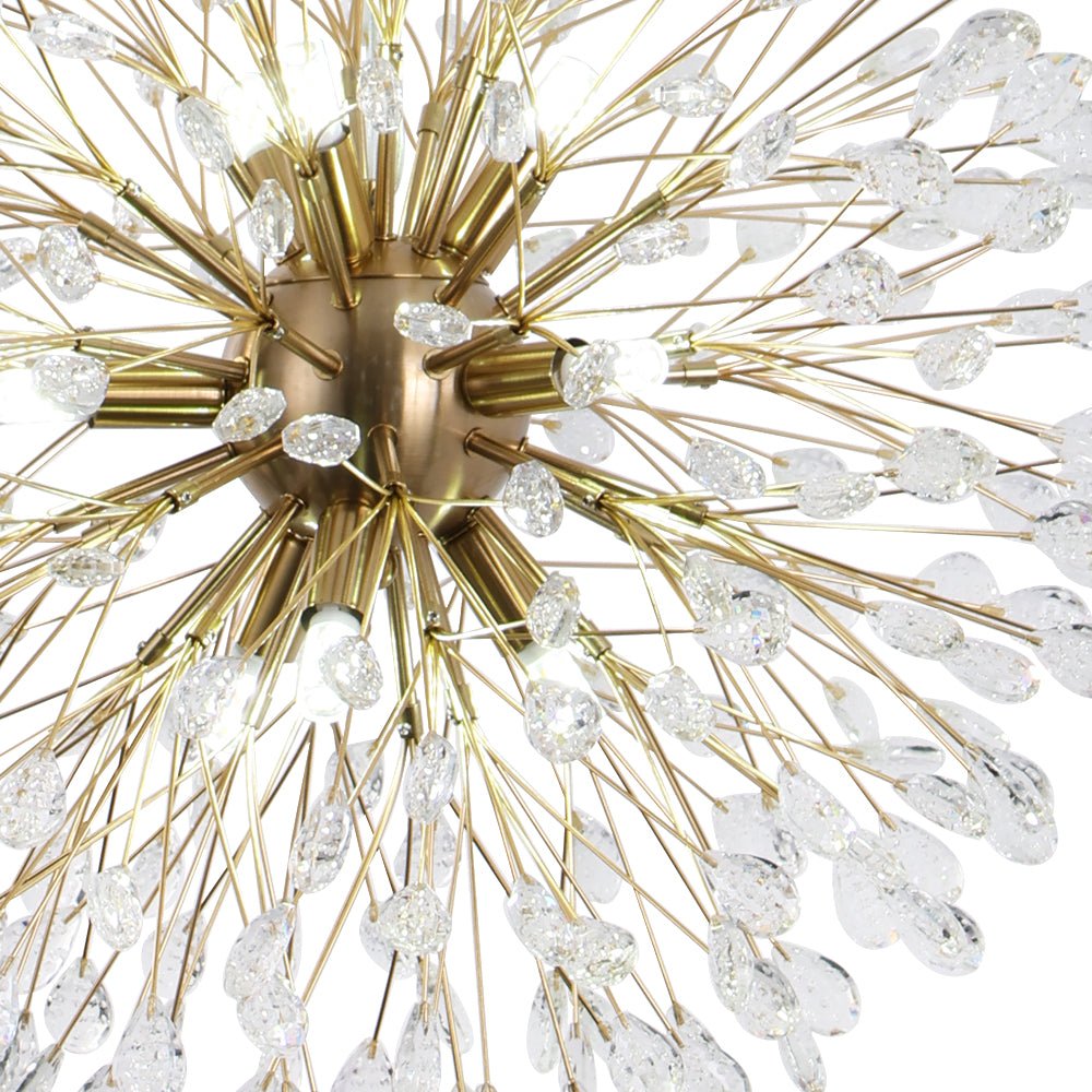 Brygge Luxury Firework Crystal Chandelier - Lamp Copper