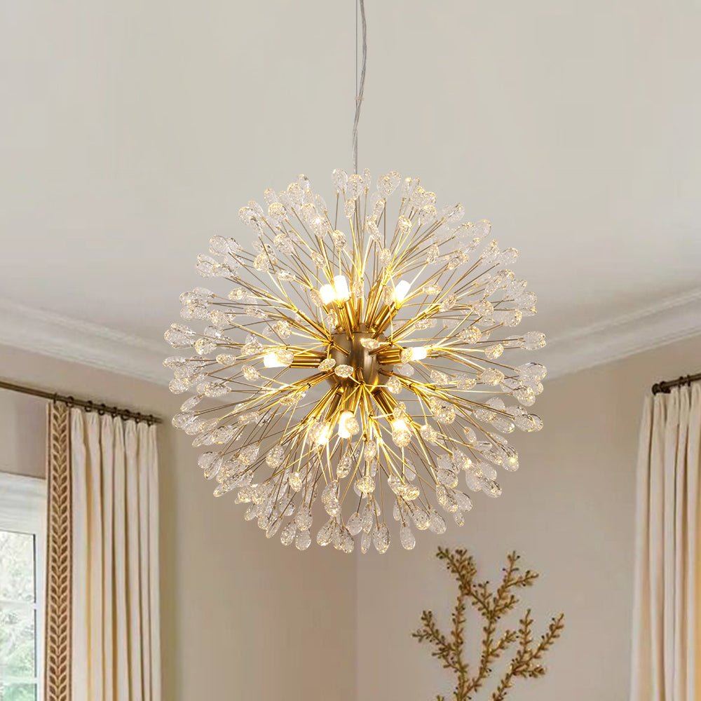 Brygge Luxury Firework Crystal Chandelier - Lamp Copper