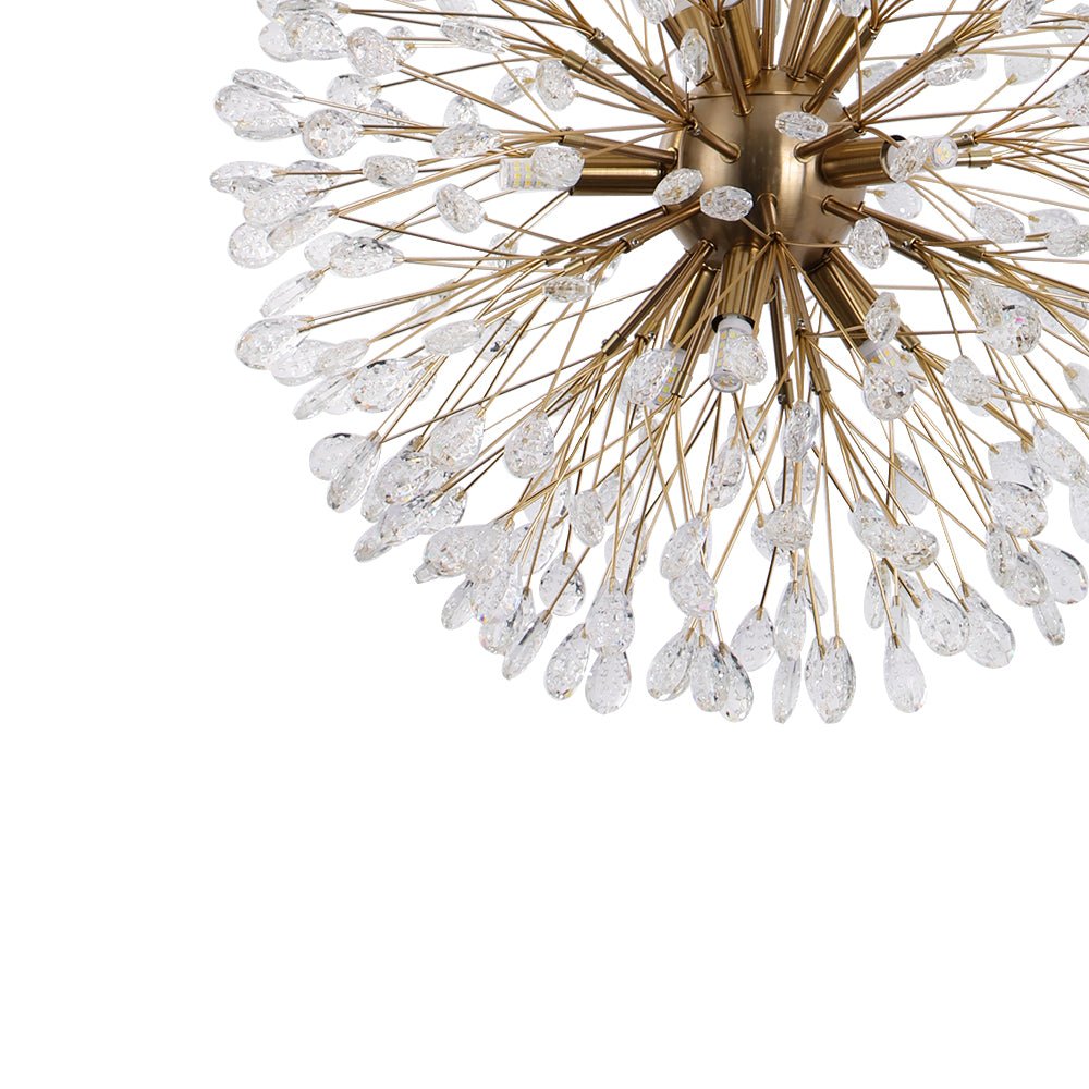 Brygge Luxury Firework Crystal Chandelier - Lamp Copper