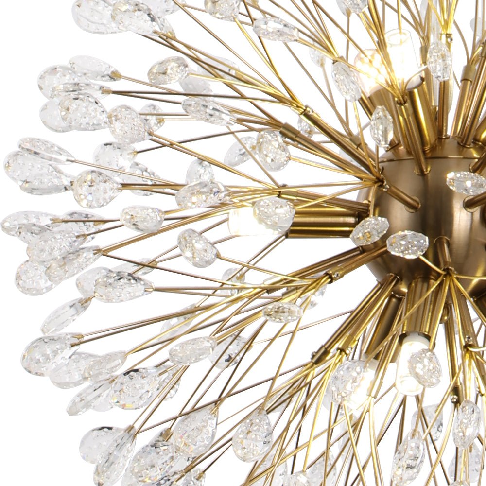 Brygge Luxury Firework Crystal Chandelier - Lamp Copper