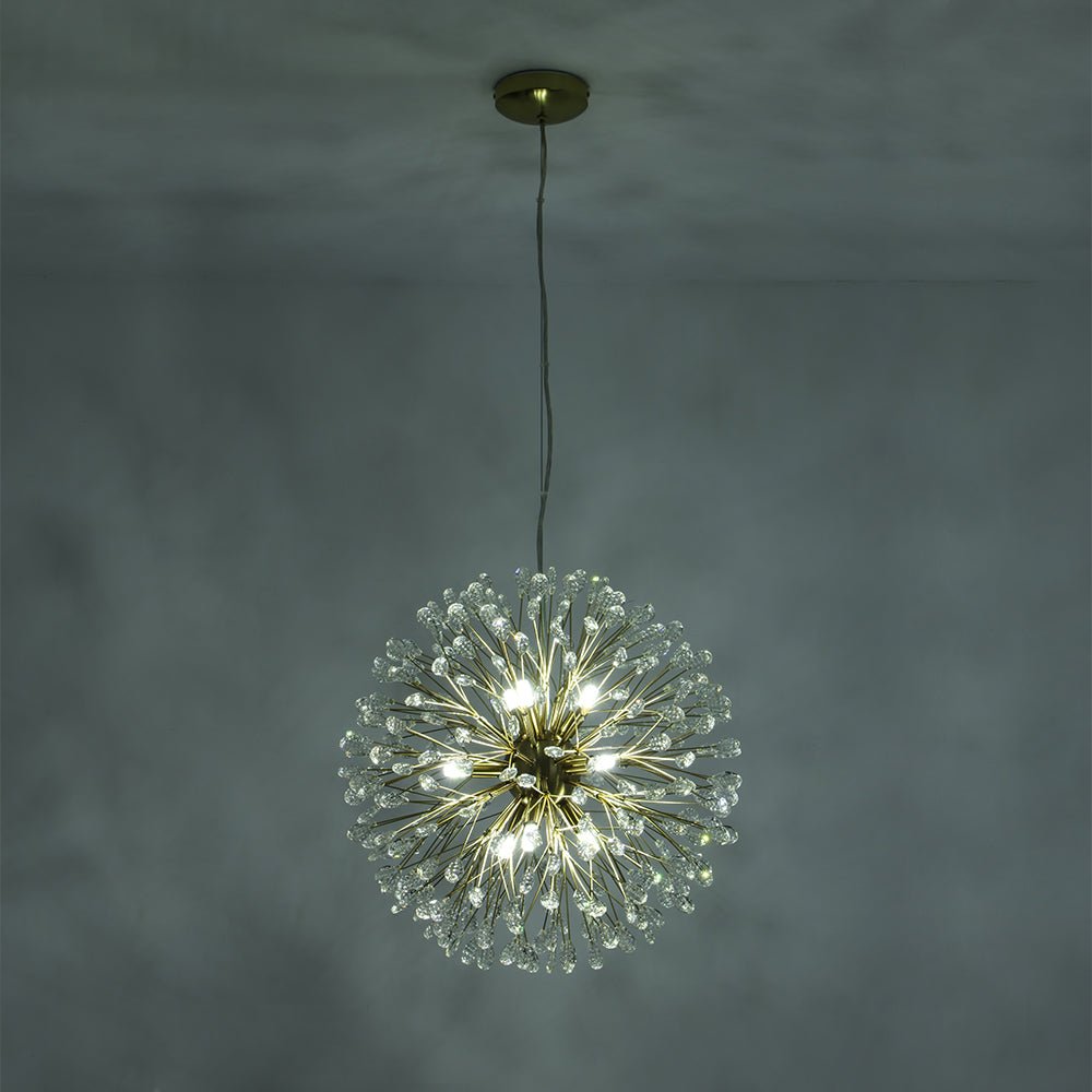 Brygge Luxury Firework Crystal Chandelier - Lamp Copper