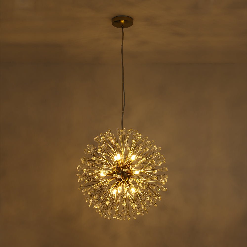 Brygge Luxury Firework Crystal Chandelier - Lamp Copper