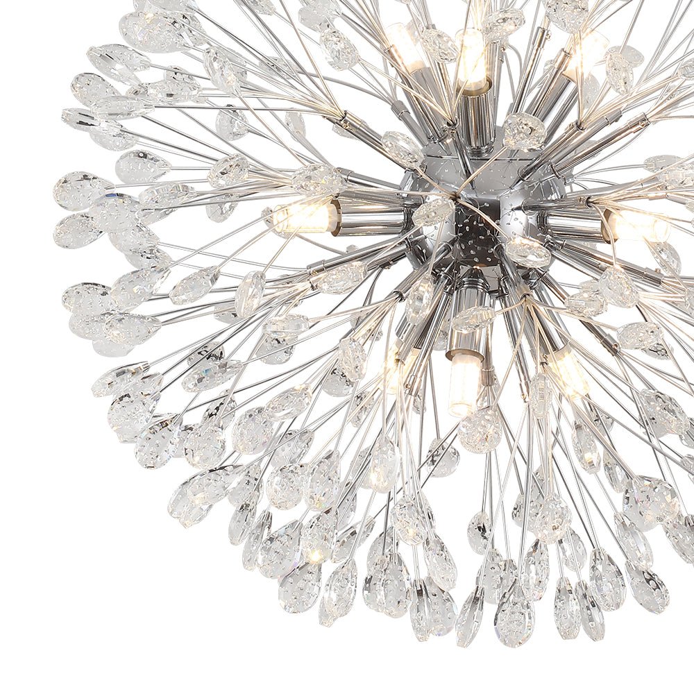 Brygge Luxury Firework Crystal Chandelier - Lamp Copper