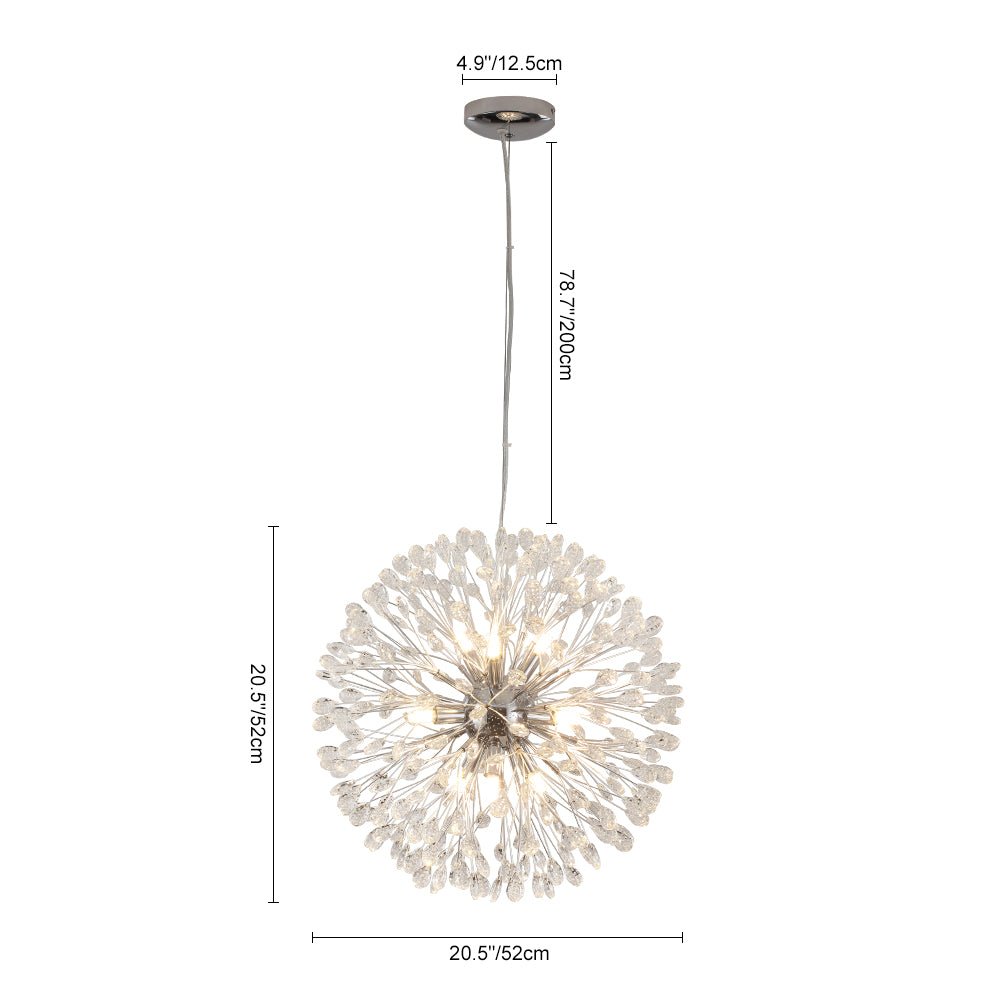 Brygge Luxury Firework Crystal Chandelier - Lamp Copper