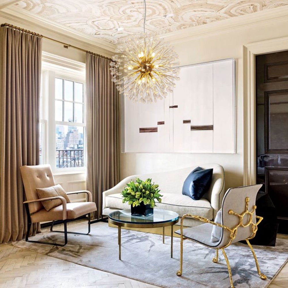 Brygge Luxury Firework Crystal Chandelier - Lamp Copper