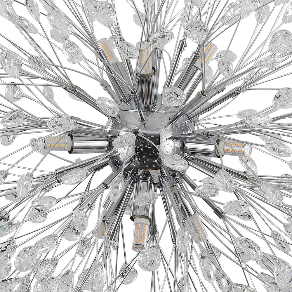Brygge Luxury Firework Crystal Chandelier - Lamp Copper