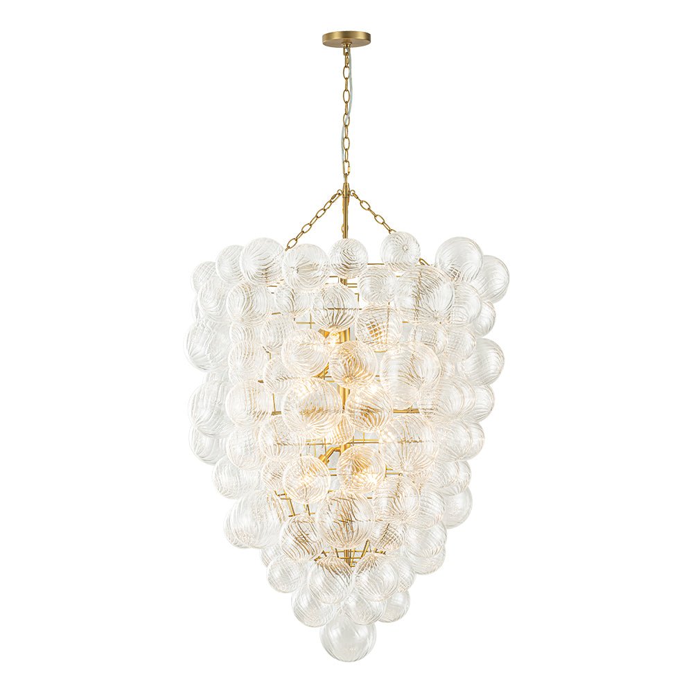 Dagen Luxury Entry Glass Chandelier - Lamp Copper