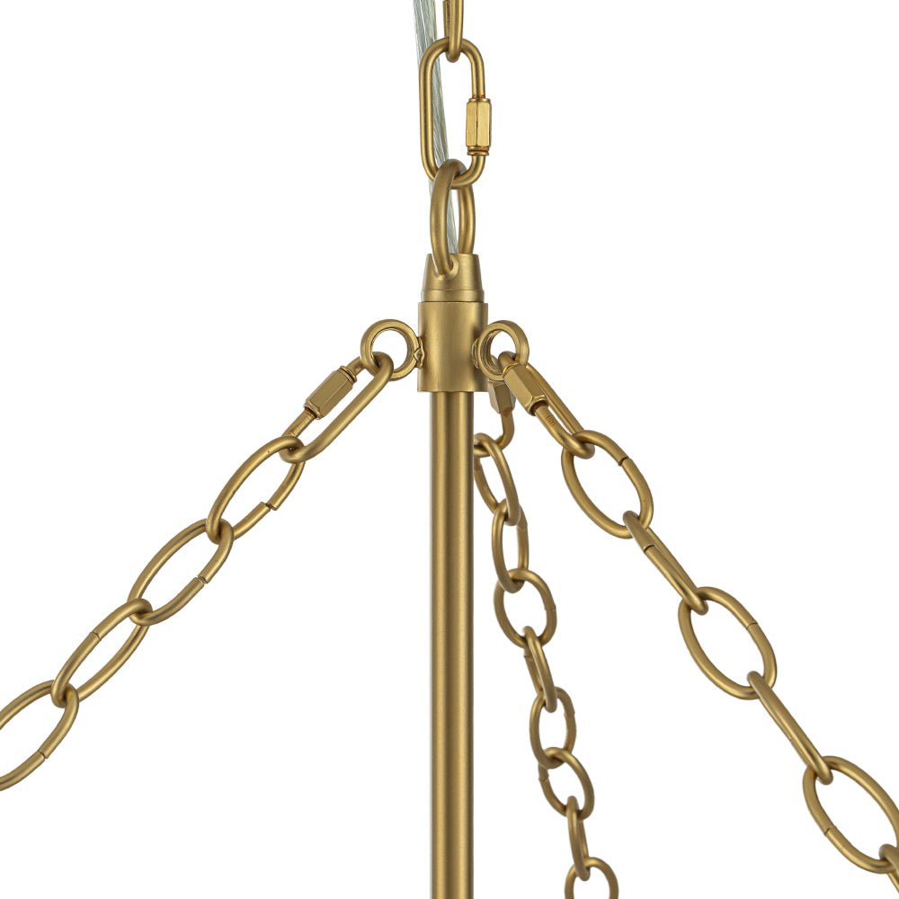 Dagen Luxury Entry Glass Chandelier - Lamp Copper