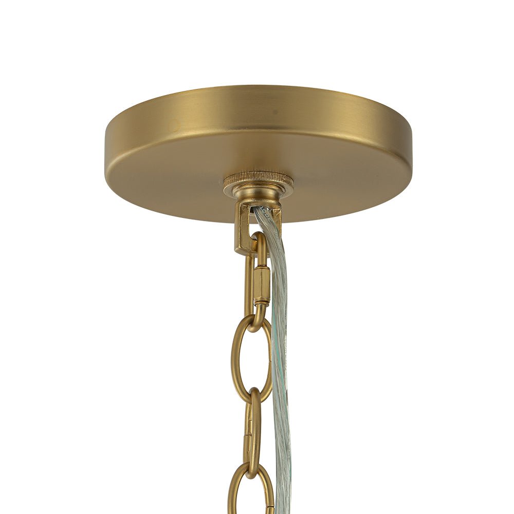 Dagen Luxury Entry Glass Chandelier - Lamp Copper
