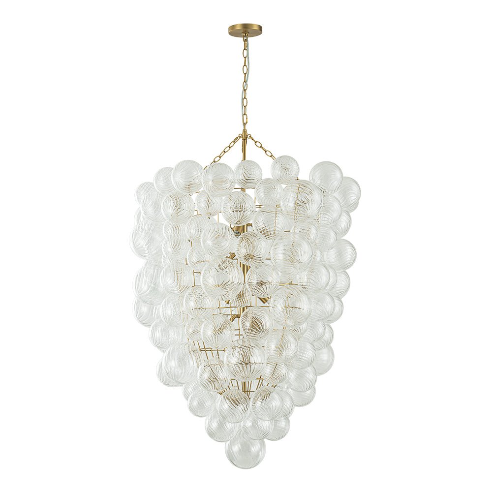 Dagen Luxury Entry Glass Chandelier - Lamp Copper