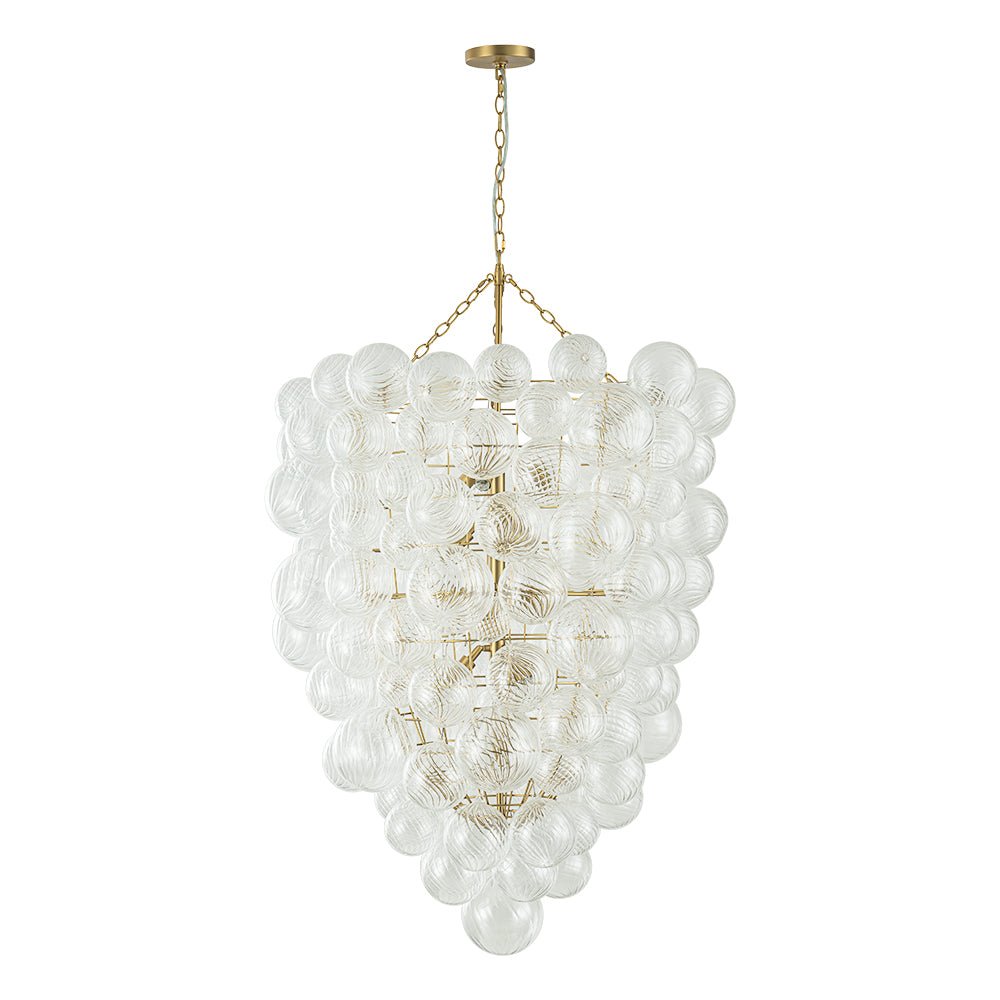 Dagen Luxury Entry Glass Chandelier - Lamp Copper
