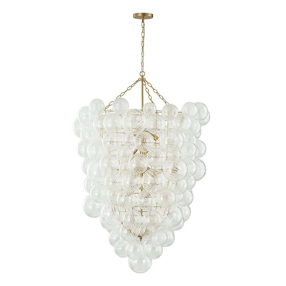 Dagen Luxury Entry Glass Chandelier - Lamp Copper