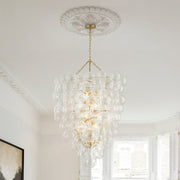 Dagen Luxury Entry Glass Chandelier - Lamp Copper