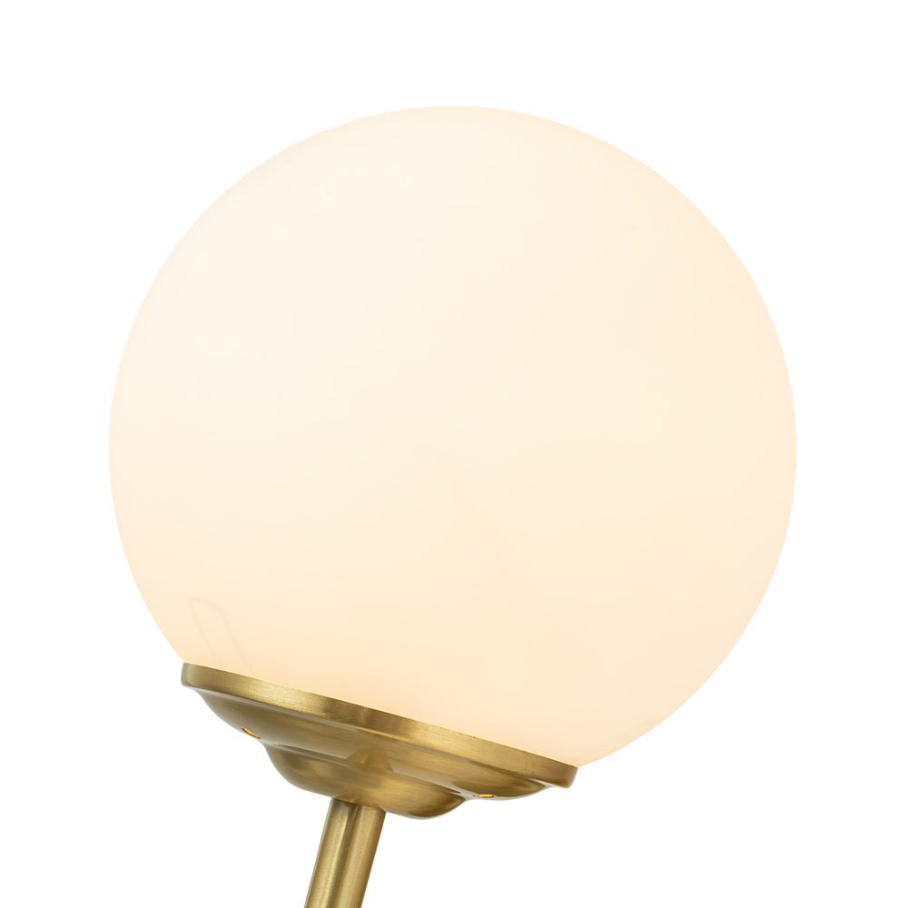 Aether Mid-Century Minimalist Brass Glass Wall Sconce - Lamp Copper