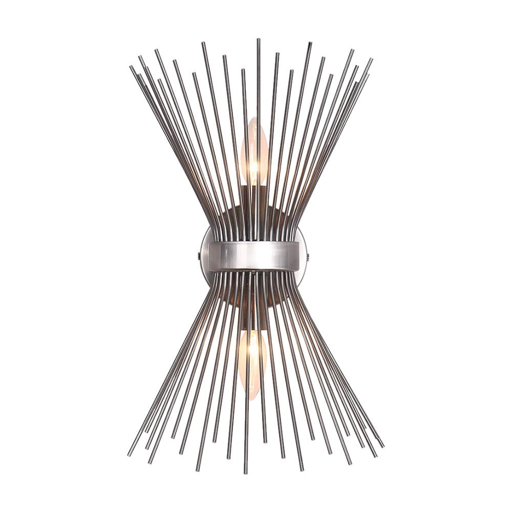 Jarnbrulx Mid Century Sunburst Metal Wall Sconce - Lamp Copper