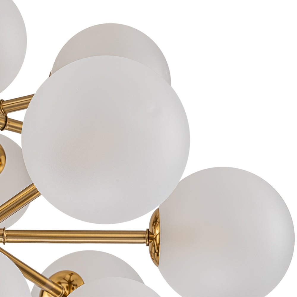 Xenulix Mid-Century Sputnik Glass Chandelier - Lamp Copper