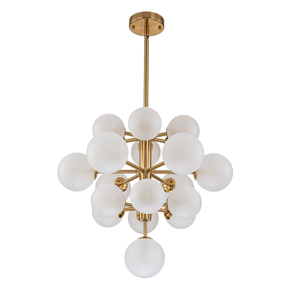 Xenulix Mid-Century Sputnik Glass Chandelier - Lamp Copper