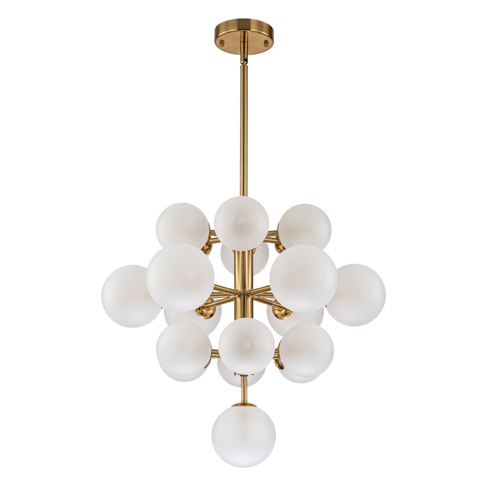 Xenulix Mid-Century Sputnik Glass Chandelier - Lamp Copper