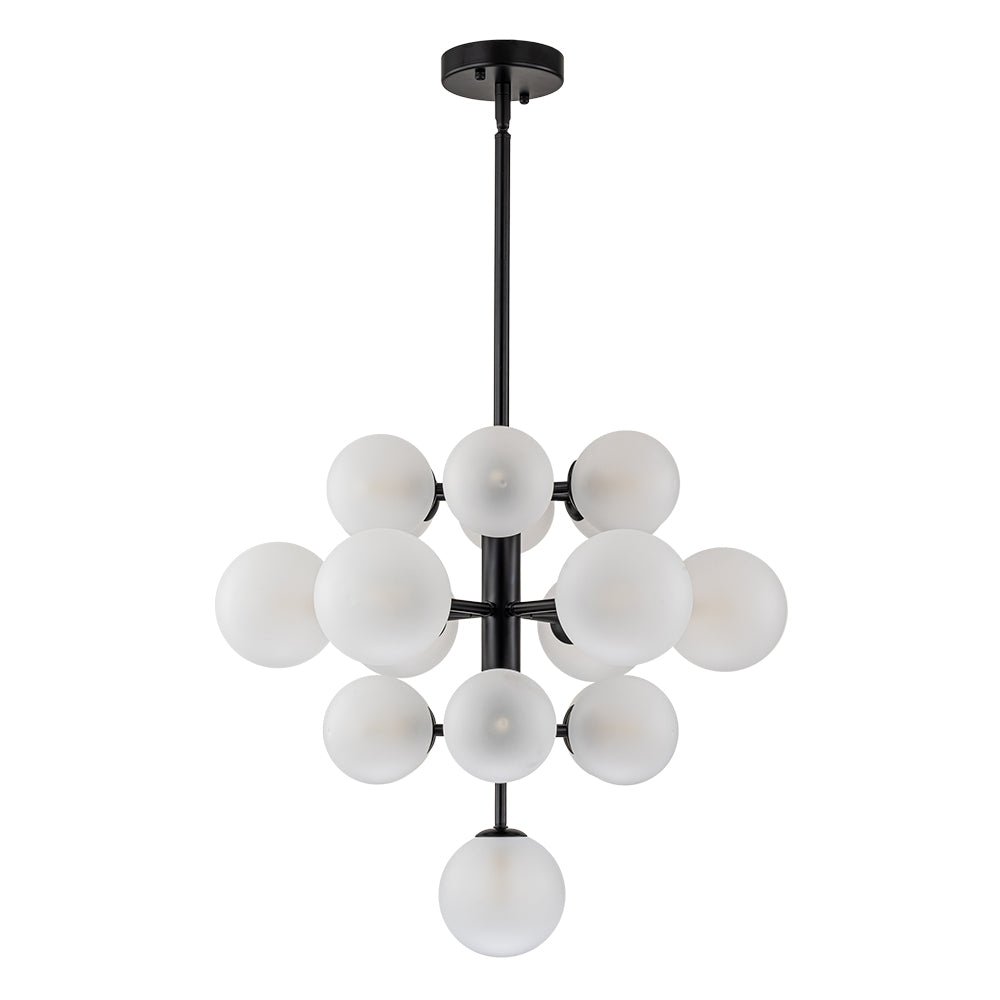 Xenulix Mid-Century Sputnik Glass Chandelier - Lamp Copper