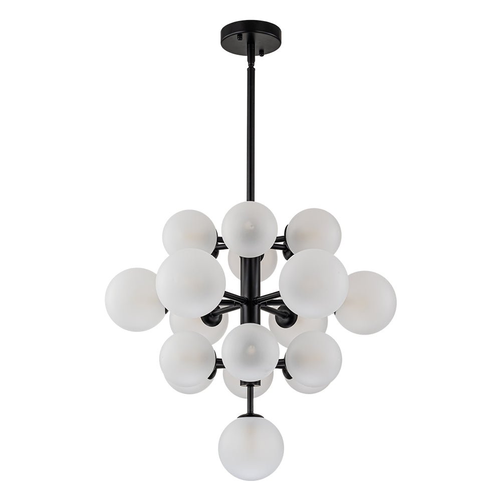 Xenulix Mid-Century Sputnik Glass Chandelier - Lamp Copper