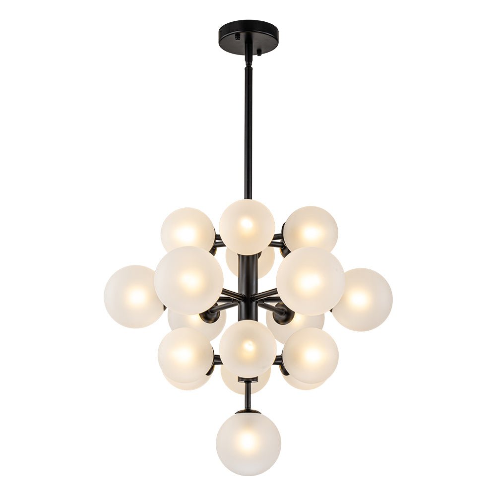 Xenulix Mid-Century Sputnik Glass Chandelier - Lamp Copper
