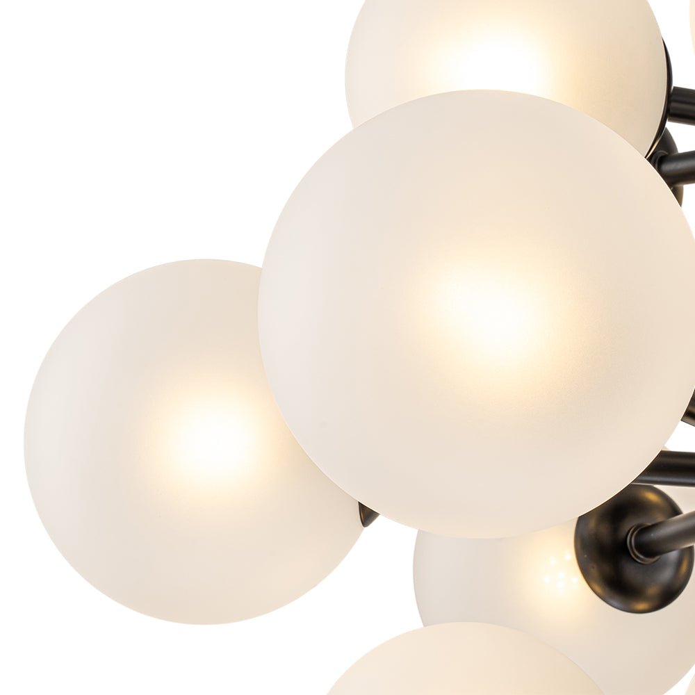 Xenulix Mid-Century Sputnik Glass Chandelier - Lamp Copper