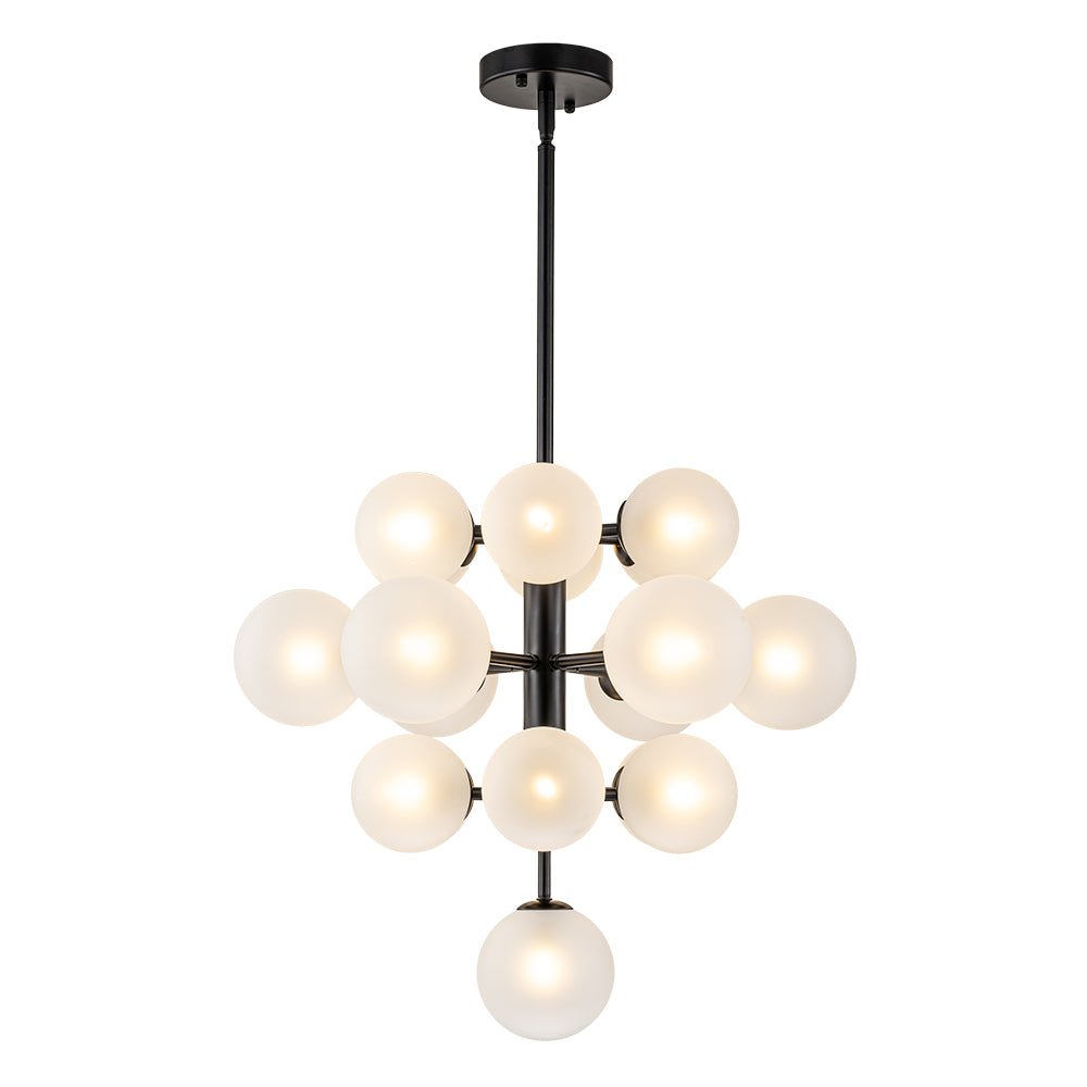 Xenulix Mid-Century Sputnik Glass Chandelier - Lamp Copper