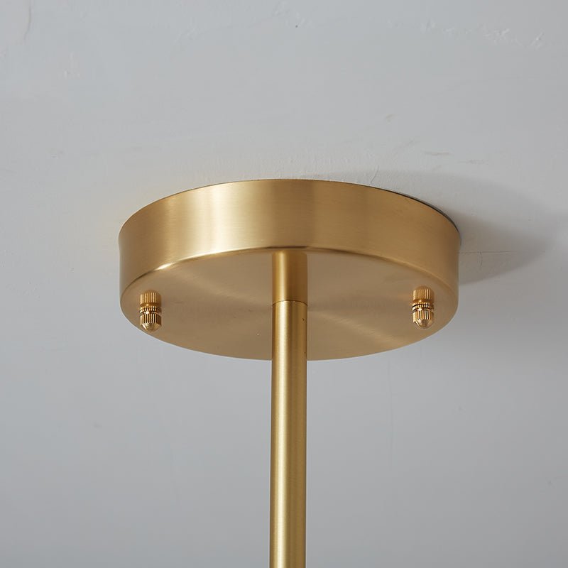 Blikuvo Mid-Century Modern Brass Sputnik Metal Ceiling Light - Lamp Copper