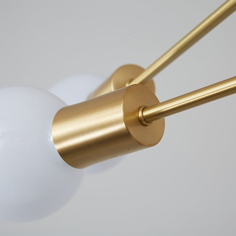 Blikuvo Mid-Century Modern Brass Sputnik Metal Ceiling Light - Lamp Copper