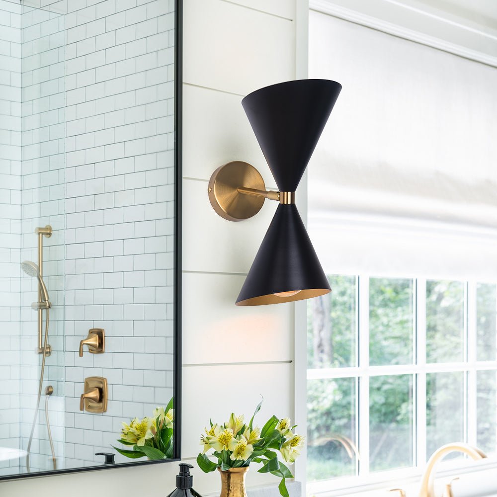 Lunora Mid-Century Modern Metal Wall Sconce - Lamp Copper