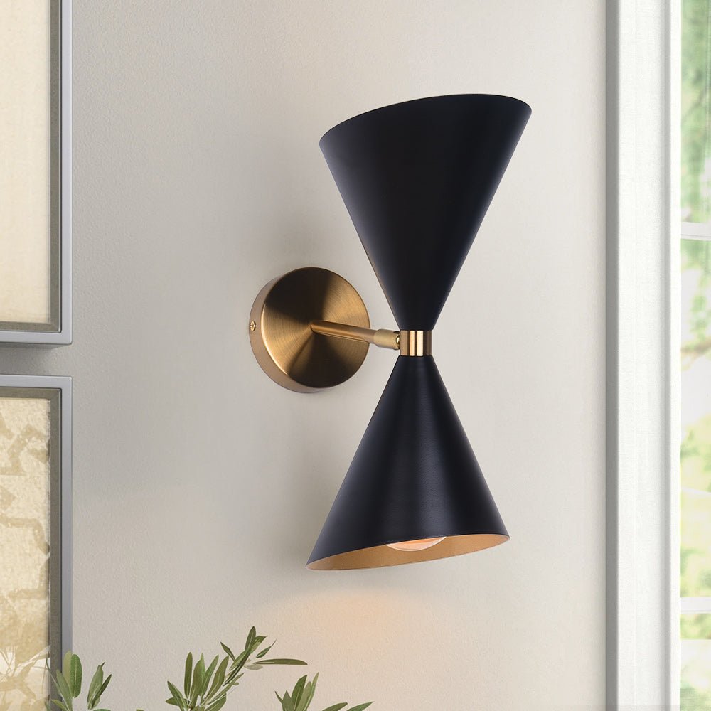 Lunora Mid-Century Modern Metal Wall Sconce - Lamp Copper