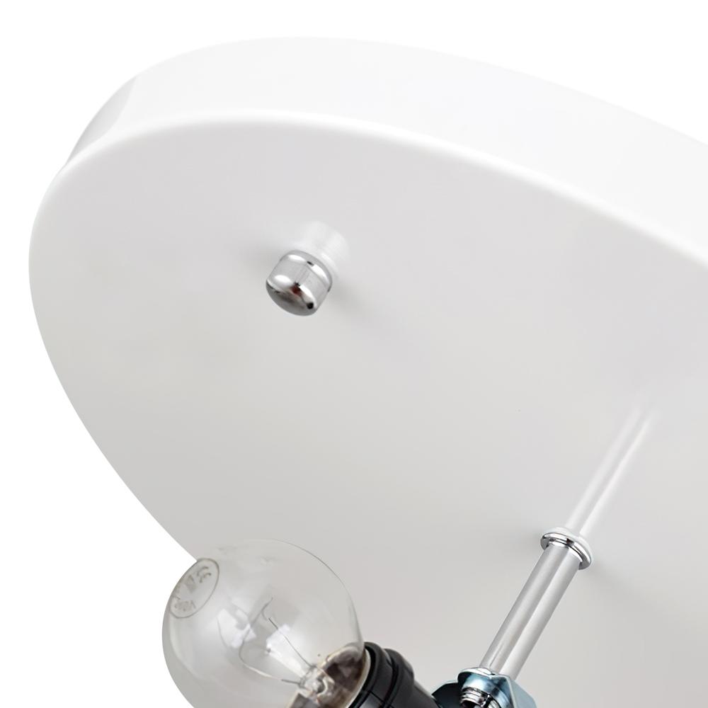 Lunari Mid-Century Modern Silk Flush Mount Light - Lamp Copper