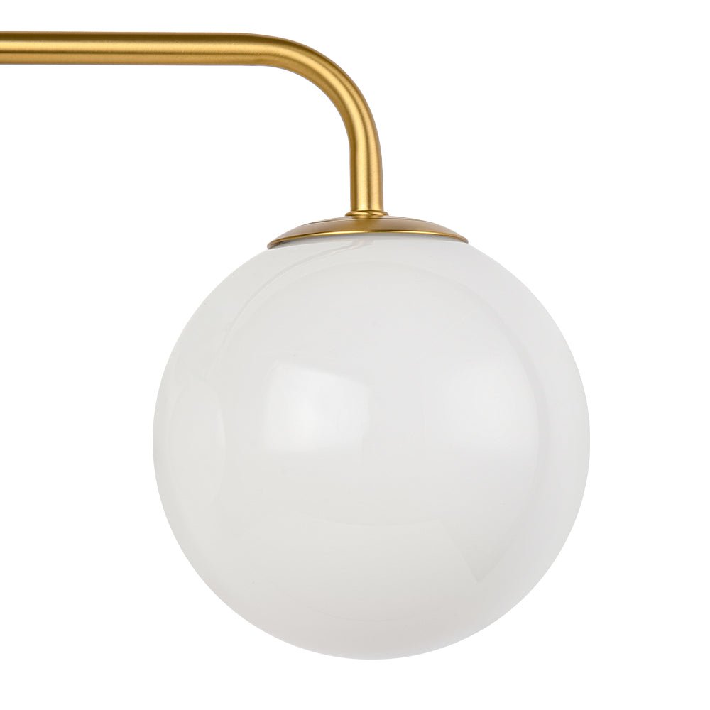 Eirikulix Mid-century Shine Opal Glass Vanity Light - Lamp Copper