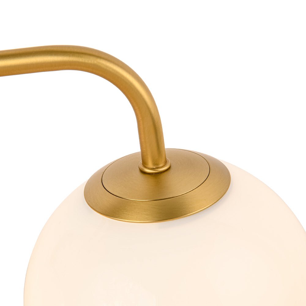 Eirikulix Mid-century Shine Opal Glass Vanity Light - Lamp Copper