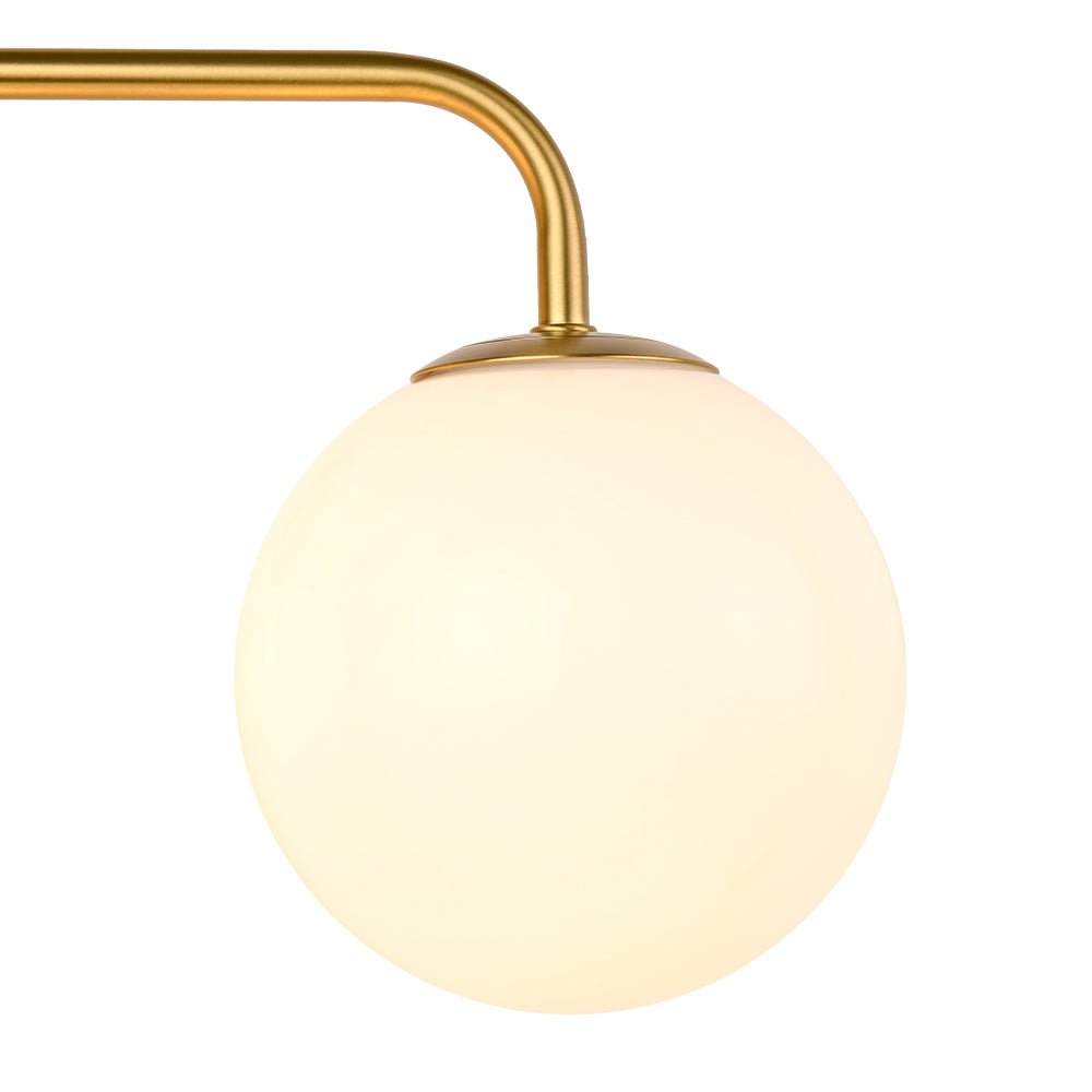 Eirikulix Mid-century Shine Opal Glass Vanity Light - Lamp Copper