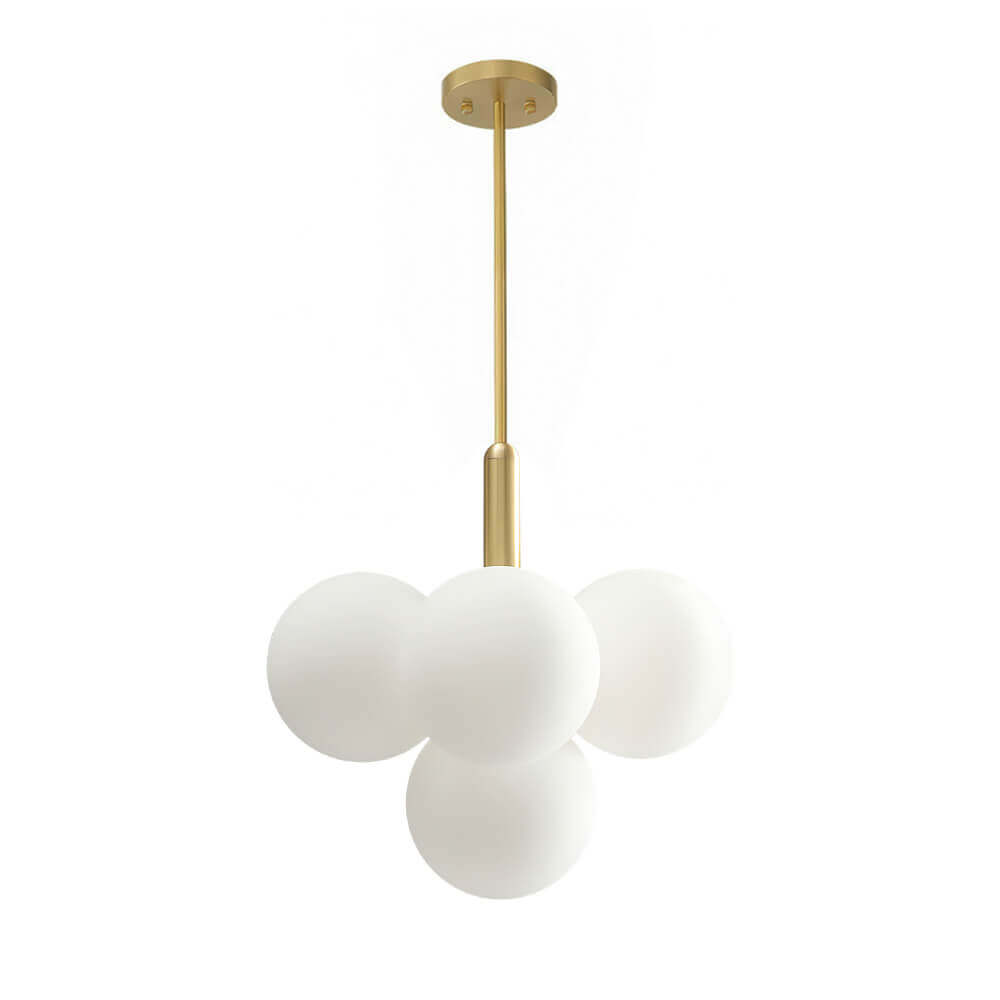 Eloria Modern Metal Glass Chandelier - Lamp Copper