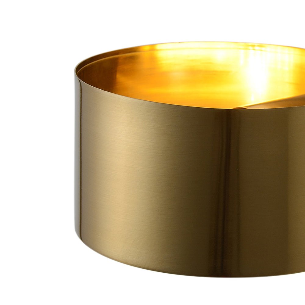 Zorunix Minimalist Brass Drum Metal Wall Light - Lamp Copper