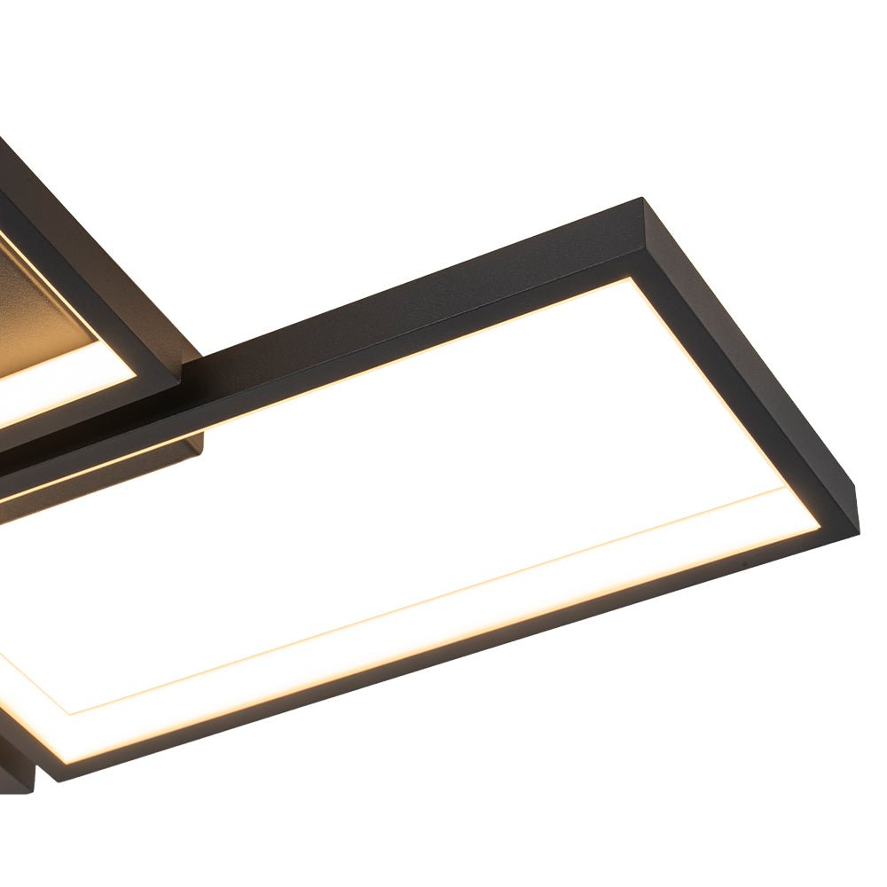 Caelan Minimalist LED Metal Semi Flush Mount Ceiling Light - Lamp Copper
