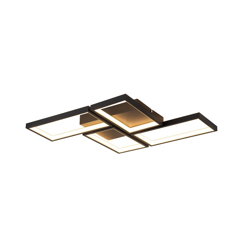 Caelan Minimalist LED Metal Semi Flush Mount Ceiling Light - Lamp Copper