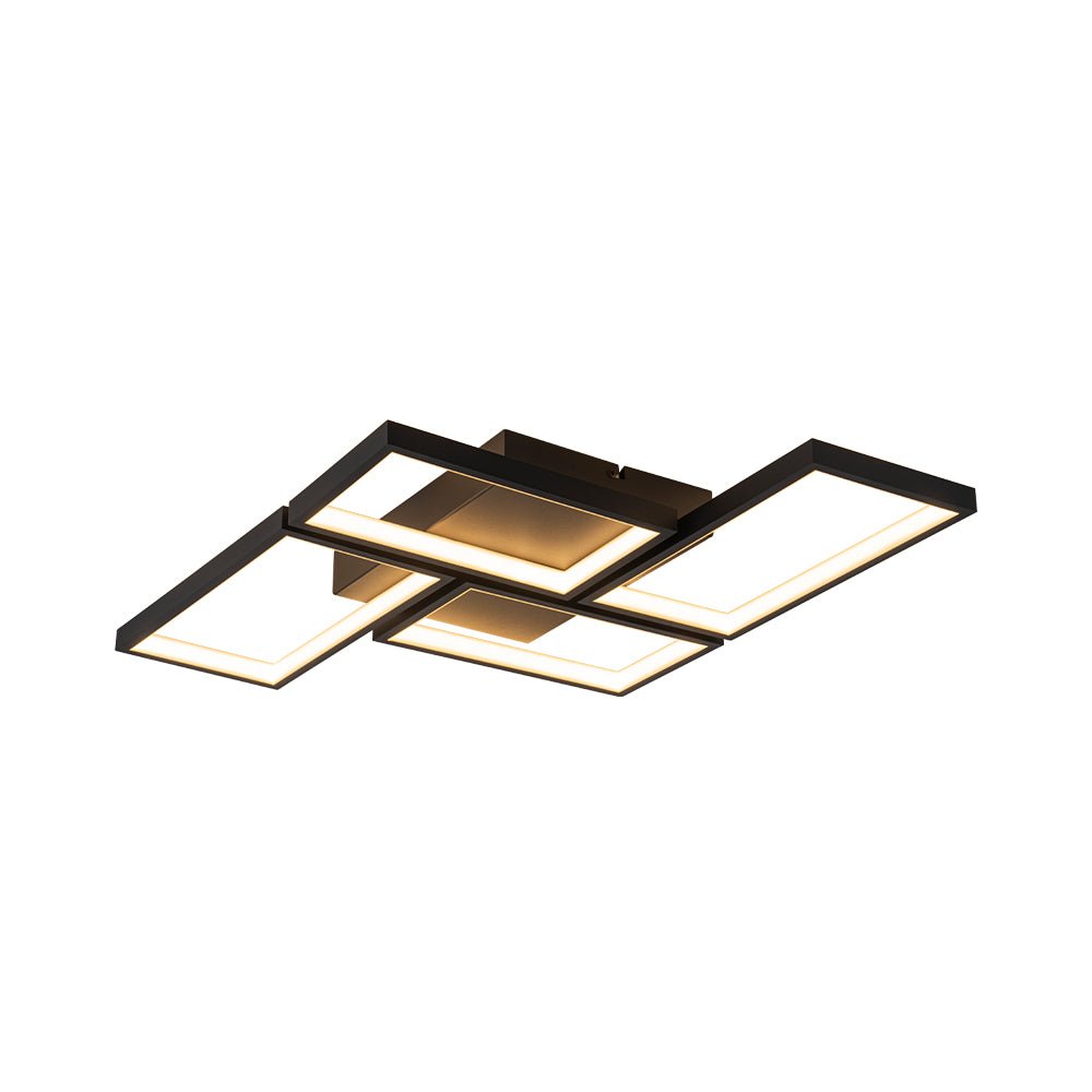 Caelan Minimalist LED Metal Semi Flush Mount Ceiling Light - Lamp Copper