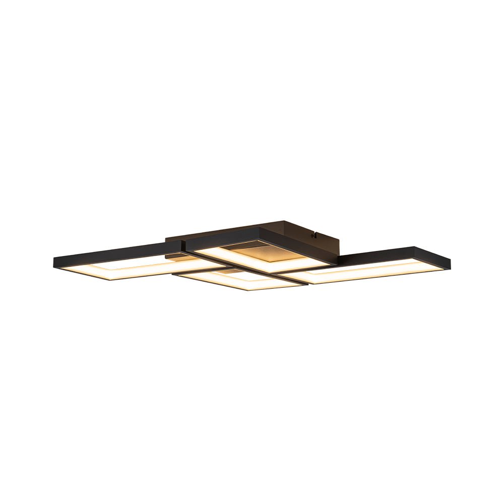 Caelan Minimalist LED Metal Semi Flush Mount Ceiling Light - Lamp Copper