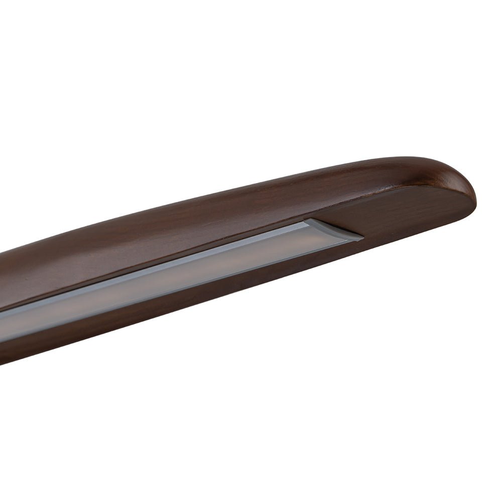 Tindari Minimalist Linear Wood Pendant Light - Lamp Copper