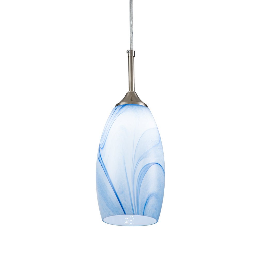 Fljotunix Modern Mica Glass Pendant Light - Lamp Copper