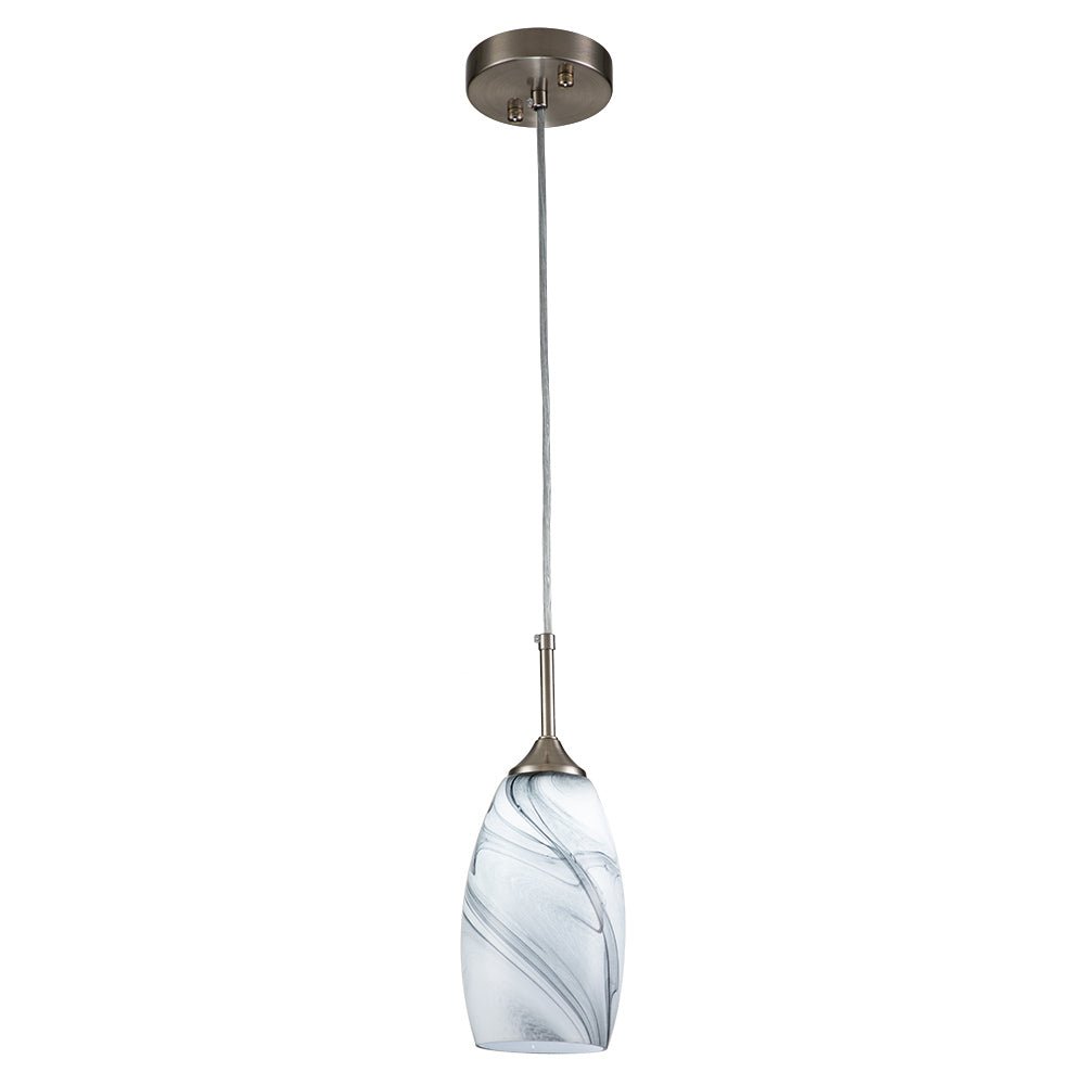 Fljotunix Modern Mica Glass Pendant Light - Lamp Copper
