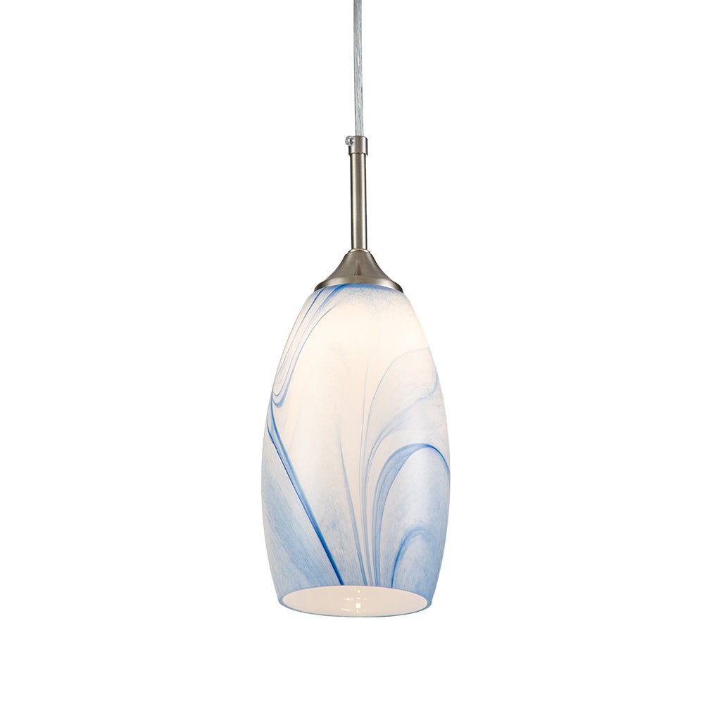Fljotunix Modern Mica Glass Pendant Light - Lamp Copper