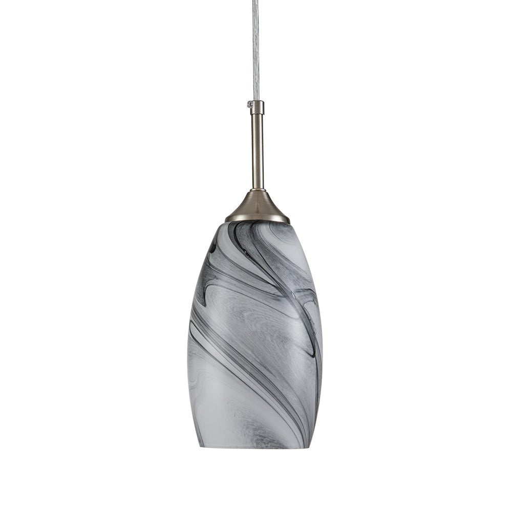 Fljotunix Modern Mica Glass Pendant Light - Lamp Copper