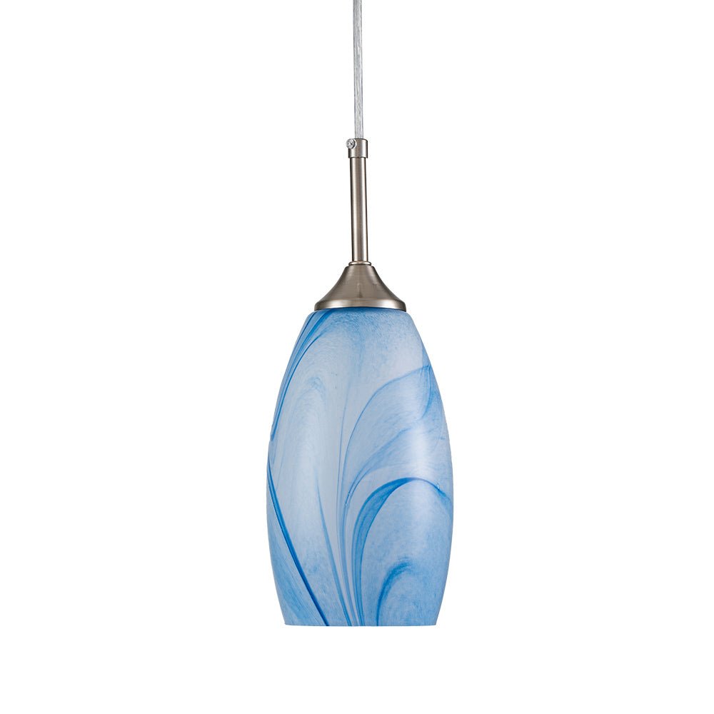 Fljotunix Modern Mica Glass Pendant Light - Lamp Copper