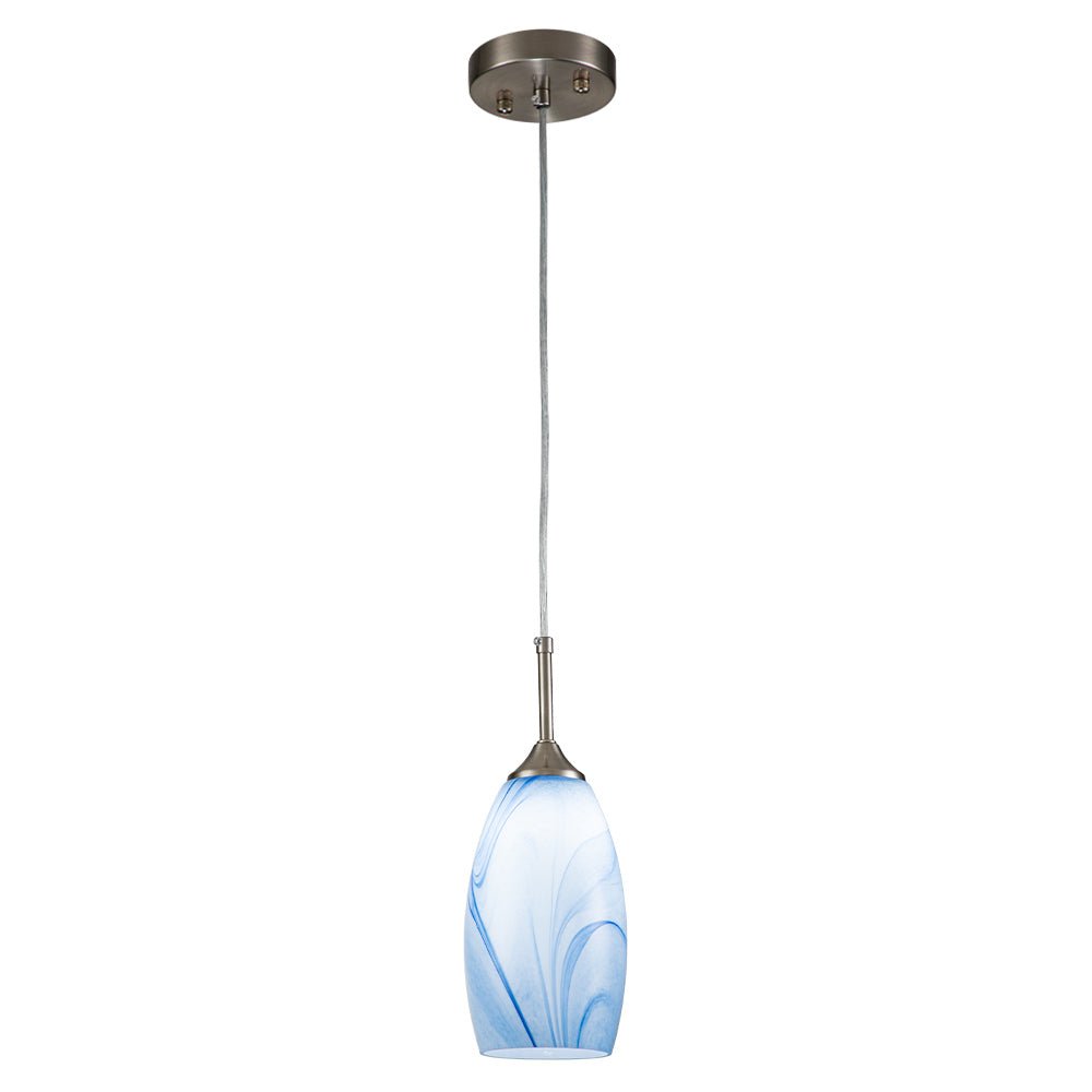 Fljotunix Modern Mica Glass Pendant Light - Lamp Copper