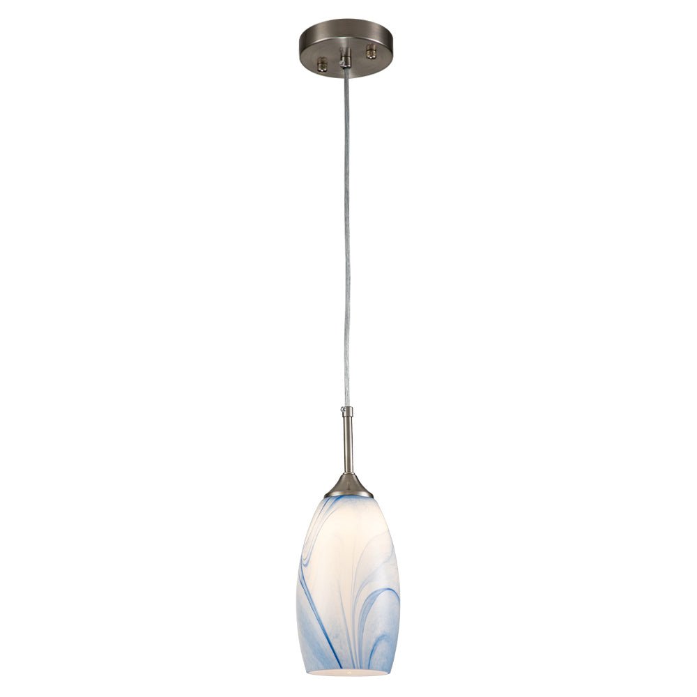Fljotunix Modern Mica Glass Pendant Light - Lamp Copper